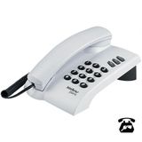 Telefone Pleno Cinza Ártico C/ Chave Funções Flash Redial Mu