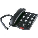 Telefone C/ Fio Tok Fácil Preto Teclas Grandes 4000034