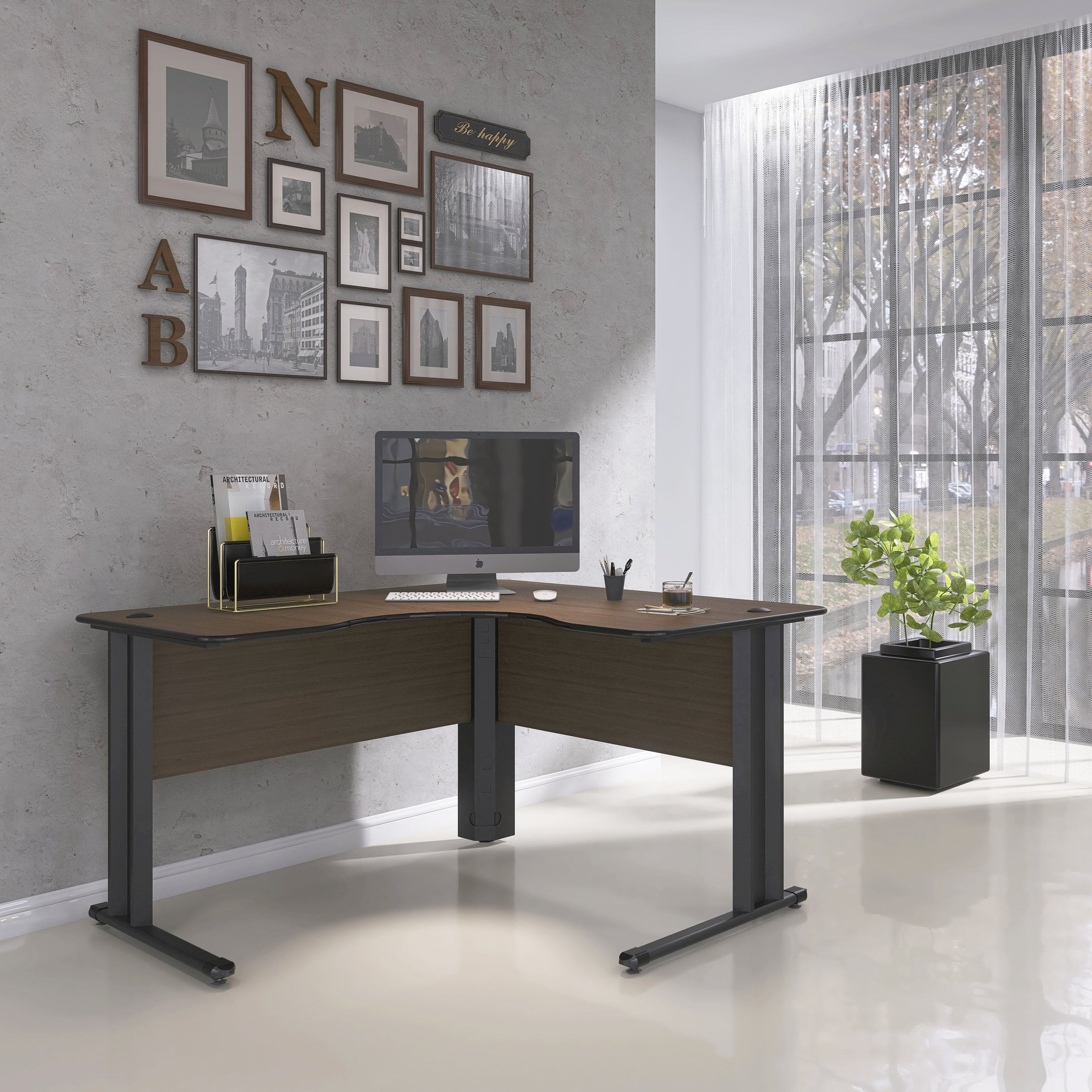 Mesa Estação De Trabalho Em L 140x140cm Etp1414 Maxxi