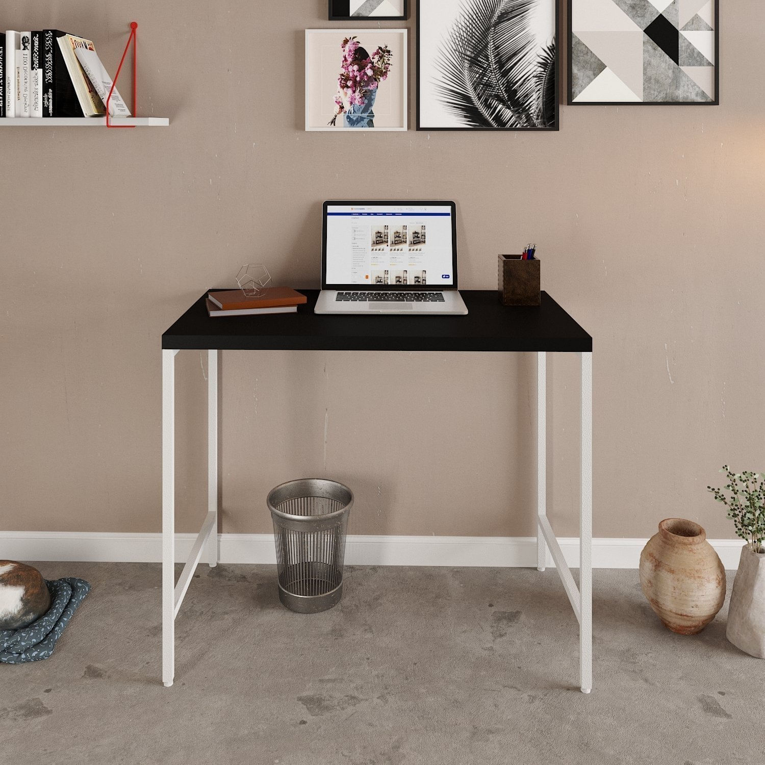 Escrivaninha Estilo Industrial 90cm Active Yescasa