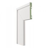 Kit C/40 Barras Guarnição Mdf 1002 Moldufama 15mmx10cm Metro Linear 96m Branco