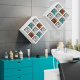 Kit 2 Nicho Decorativo Porta Toalha Com 9 Nichos Multiuso Requinte