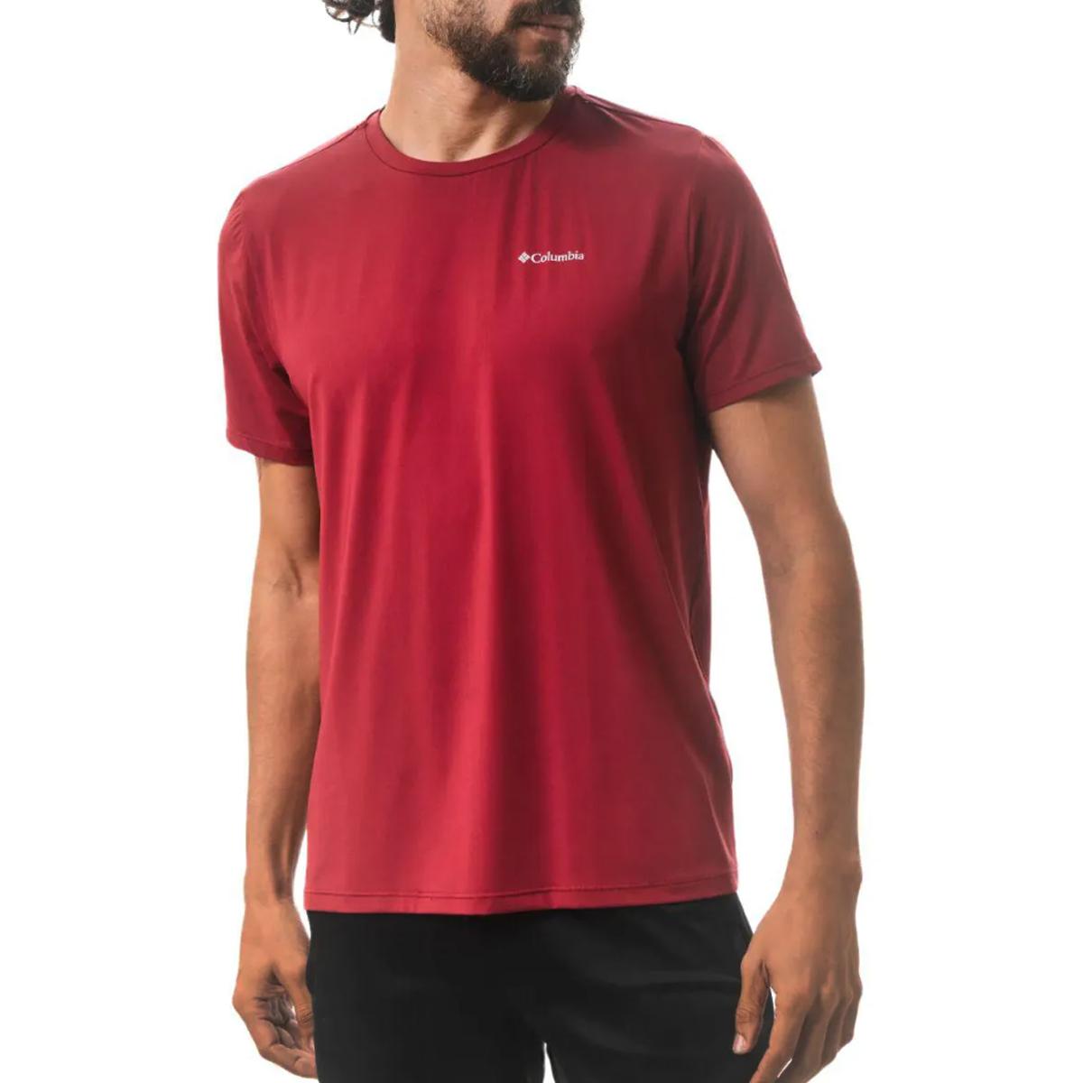 Camiseta G Basica Columbia Bordo Aurora Masculina Original