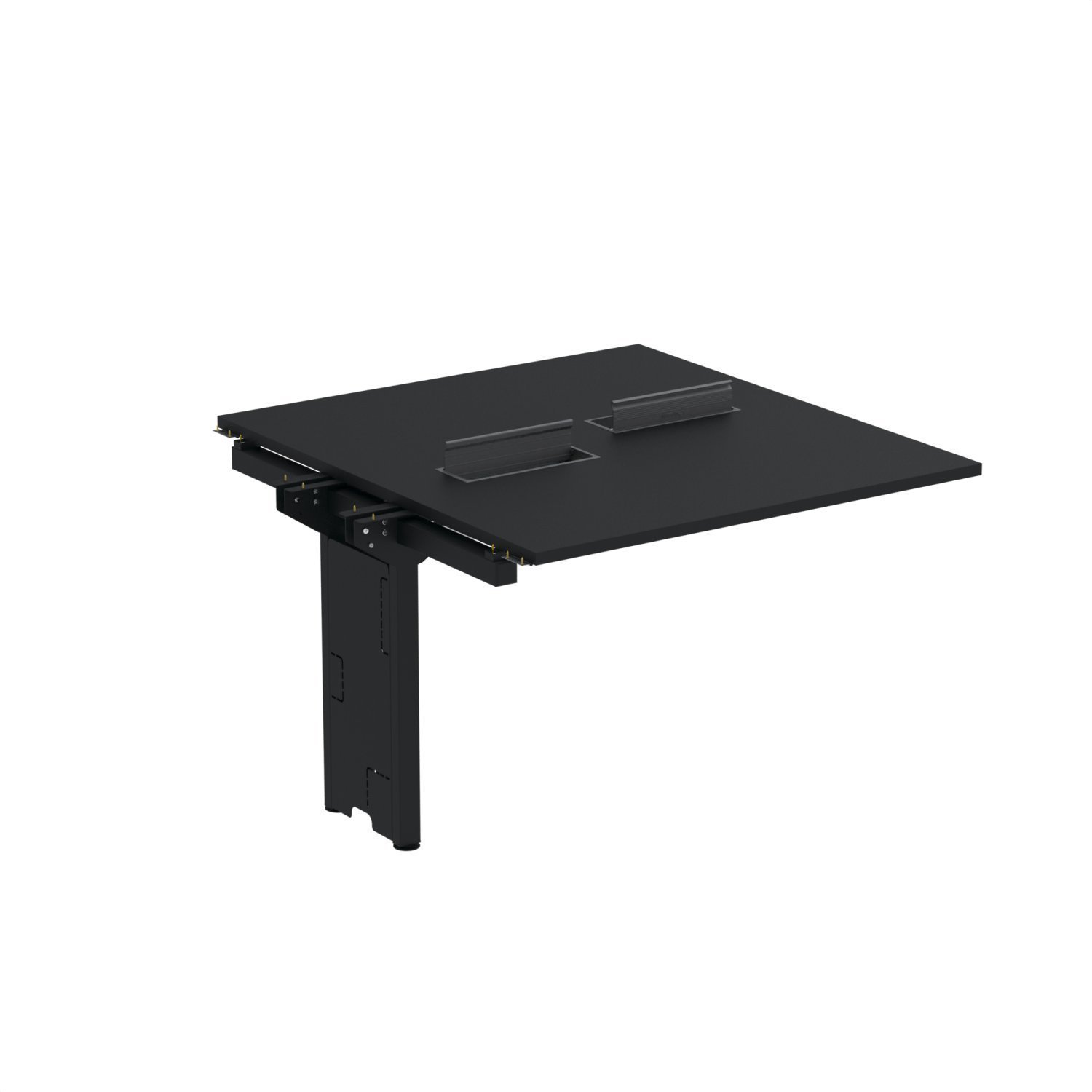 Complemento De Mesa Plataforma Para Coworking Para 2 Pessoas 110x140 Preto