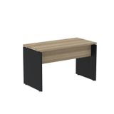 Mesa Para Escritório Retangular 120cmx60cm P25 Noce Naturalle/preto