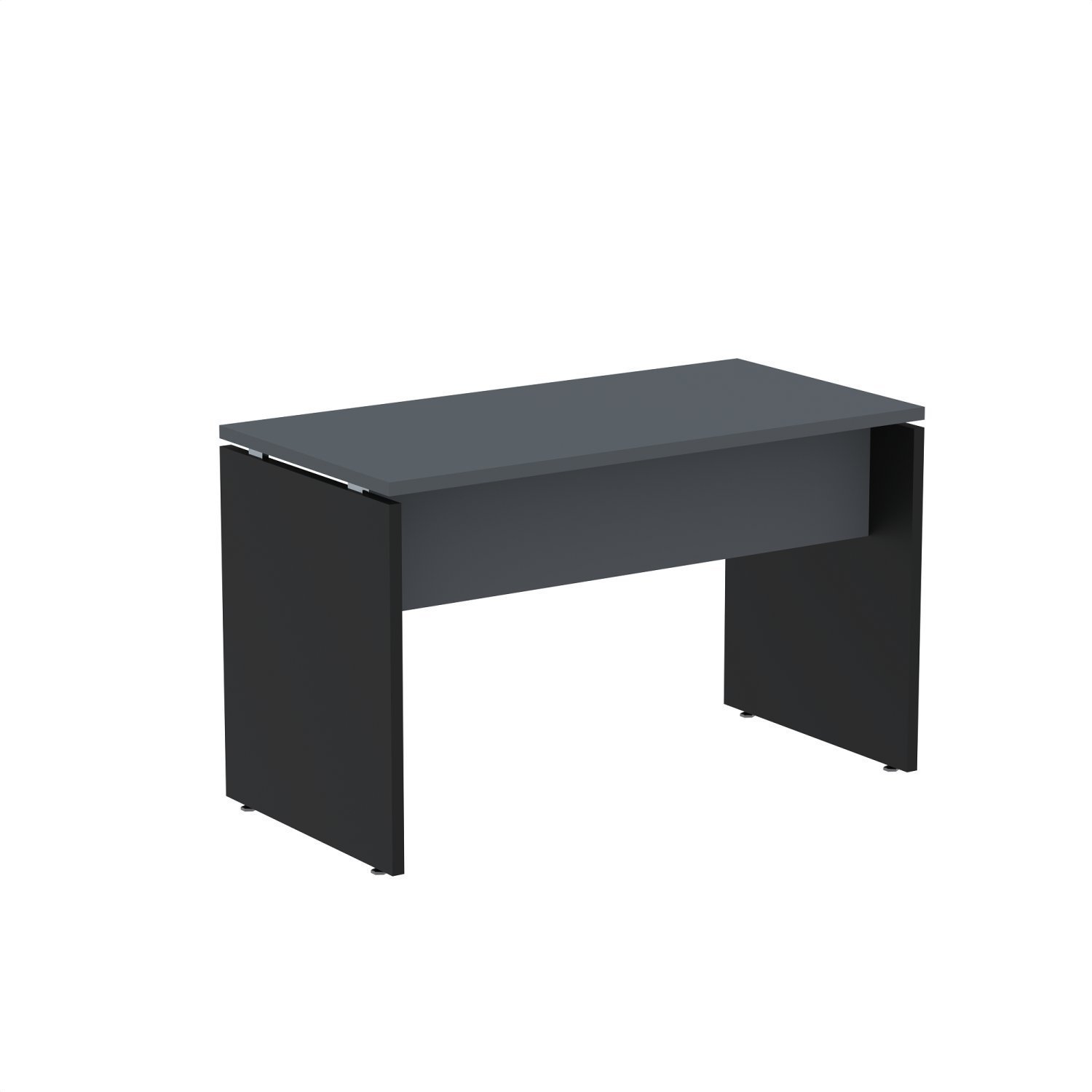 Mesa Para Escritório Retangular 120cmx60cm P25 Grafito/preto