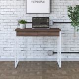 Mesa Para Escritório 90cm 2 Gavetas Kuadra