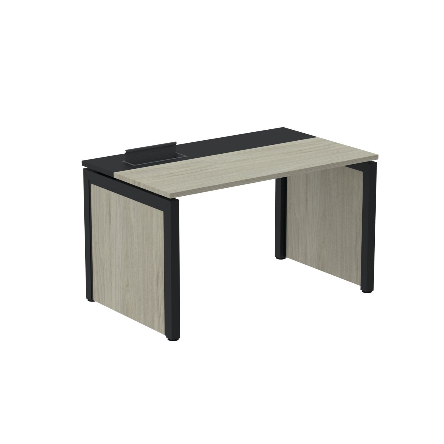 Escrivaninhas Para Escritório 160x79,2cm Pscpp160 Nogueira Casablanca/preto