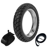 Pneu Bros 150 Xre 190 Xtz 150 Crosser 110/90-17 60p R34 Rinaldi + Camara + Cinta