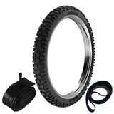 Pneu Xre 300 Falcon 400 Xtz 250 Lander 90/90-21 54p Rt36 Rinaldi + Camara + Cinta