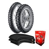 Kit Pneu Trilha Cross Crf230 80/100-21 + 100/100-18 Cr300 Vipal