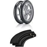 Kit Pneu Bis Pop 60/100-17 + 80/100-14 Reinf St200 Vipal