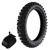 Kit Pneu Trilha Mini Moto 50cc 80/100-12 50m Traseiro Rs47 Rinaldi + Camara