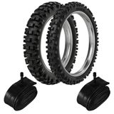 Kit Par Pneu Tornado Xtz 250 Lander Tenere 90/90-21 + 120/90-18 Rmx35 Rinaldi + Câmara
