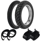 Par Pneu Xt600 Sahara 120/90-17 + 90/90-21 R34 Rinaldi + Camaras + Cintas