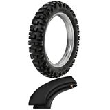 Kit Pneu Trilha Mini Moto 50cc 80/100-12 41m Dianteiro Rmx35 Rinaldi + Camara