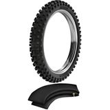 Kit Pneu Biz 125 Trilha Off Road 60/100-17 33m Dianteiro Sh31 Rinaldi + Camara