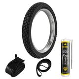 Pneu Xre 300 Falcon 400 Xtz 250 Lander 90/90-21 54s R34 Rinaldi + Camara + Cinta + Selante