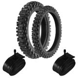 Kit Pneu Crf 250f 80/100-21 + 110/100-18 Ms49 Rinaldi + Camaras