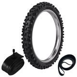 Kit Pneu Tornado Crf 250 Ttr 230 80/100-21 Rmx35 Rinaldi + Câmara + Cinta