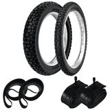 Par Pneu Nxr 125 150 Bros 110/90-17 + 90/90-19 Wh21 Rinaldi+ Camaras + Cintas