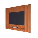 Painel Para Tv Até 75 Polegadas Ripado Impressão 3d Avante 1,79m Cedro Edn