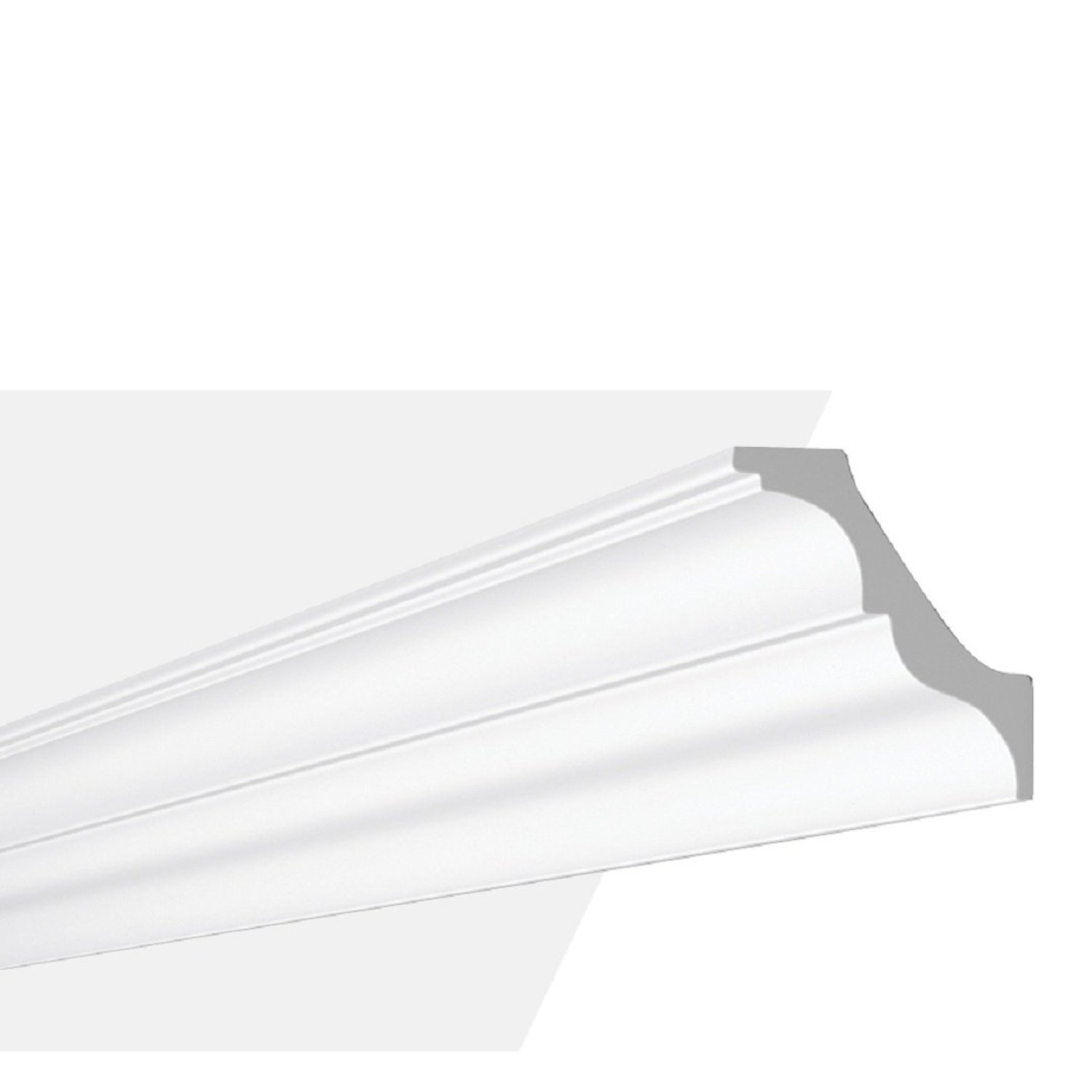 Rodateto At 95x100mm Metro Linear Nomastyl Gart - Caixa Com 2 Barras - Branco
