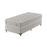 Cama Box Com Colchão Solteirão Master Hotel Molejo Superlastic (67x108x198) Bege