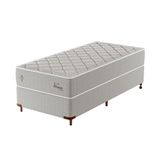 Cama Box Com Colchão Solteiro Master Hotel Molejo Superlastic (67x88x188) Bege
