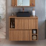 Gabinete De Banheiro Com Cuba Luiza Ii 2 Pt Mel