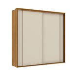 Guarda-roupa Casal Imperium 100% Mdf 2 Pt 6 Gv Freijó E Off White