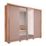 Guarda-roupa Casal Com 2 Espelhos Praticus 2 Pt 4 Gv Buriti E Fendi
