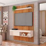 Painel Para Tv Até 45 Polegadas Jade 1 Pt Freijó E Off White