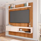 Painel Para Tv Até 65 Polegadas Jade 1 Pt Freijó E Off White 150 Cm