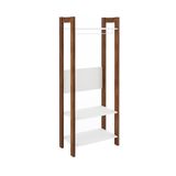 Guarda-roupa Closet Aisha Ii Branco E Nogal