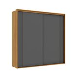 Guarda-roupa Casal Imperium 100% Mdf 2 Pt 6 Gv Freijó E Titânio