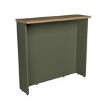 Bancada Ilha Évora Verde E Carvalho 120 Cm
