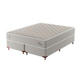 Cama Box Com Colchão Queen Master Hotel Molejo Superlastic (67x158x198) Bege