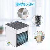 Mini Ar Condicionado Umidificador Portátil Air Cooler 3 Vel