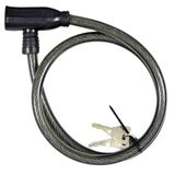 Cadeado Para Bicicleta Com Cabo De Aço 80cm - Eda 5 Jogos