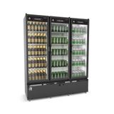 Auto Serviço Vanguard Extra Frio 3 Porta -5 C Asvef3ppb Preto E Branco 220v