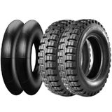 Kit 2 Pneu 700-16 12l Tt Militar 4x4 Maggion + Camaras
