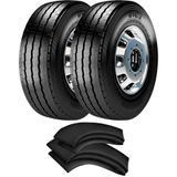 Kit 2 Pneus 275/80r22.5 149/146l R163s Bridgestone + 2 Camaras