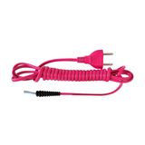 Cabo Com Luvas Prancha Chapinha Taiff 2x0,75mm Rosa Original