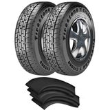 Kit 2 Pneus 185r14c 104/102r Radial Tubeless Cv5000 Firestone + Camaras