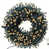 5 Cordão Luminoso Led Pisca Pisca 8 Funções 200 Leds Taschibra 110v 6500k Luz Fria