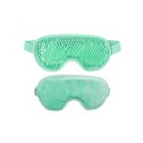 Máscara Térmica De Gel Enxaqueca Sinusite Olheiras -verde