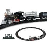 Ferrorama Classico 5 Vagoes 21 Peças Grande Maria Fumaca Luz Som Trem Locomotiva Eletrica Completo