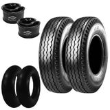 Kit 2 Pneus 750-16 116/114l 10 Lonas At52 Anteo + Câmaras + Protetores