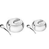 Kit Para Farinha E Açucar Tramontina Service Em Aço Inox 14 Cm 2 Peças